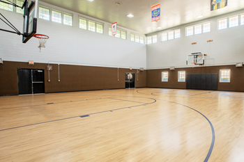Indoor basketball court
